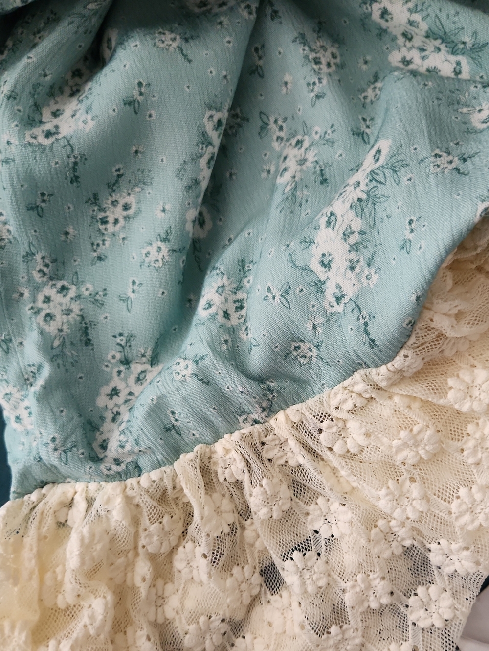 Fantastic Fawn Boho Crochet Wide-Leg Pants in Light Blue - Picture 12 of 14
